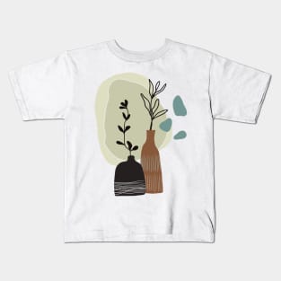 Abstract flower vases Kids T-Shirt